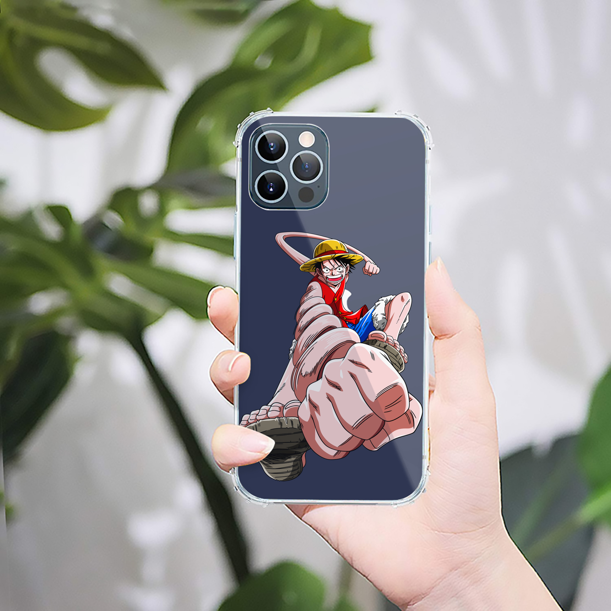 （画像用） ワンピース モンキー・D・ルフィ ONE PIECE Monkey D. Luffy 【iPhone 12シリーズ対応】透明スマホケース（クリアソフトケース）